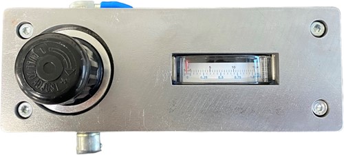 Mengcontrol met enkele manometer