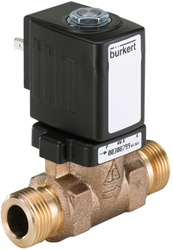 Burkert Type 6213, Art. 312248 Servo assisted diaphragm solenoid valve 2/2 - A - normally closed - inlet port 1 (P/NC)
