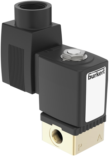 Burkert Type 6013, Art. 134020 Plunger magneetventiel direkt werkend 2/2 - A - normaal gesloten - inlaatpoort 1 (P/NC)