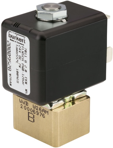 Burkert Type 7011, Art. 389716 Direct acting plunger valve 2/2 - A - normally closed - inlet port 1 (P/NC) 