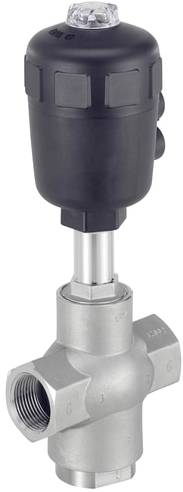 Burkert Pneumatisch bediend 3/2-weg klepzitting CLASSIC - Type 2006-3