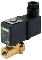Solenoid valve brass 2/2 NO G1/8 DN1,2 FPM 230VAC with connector, G256C230S1V00FH