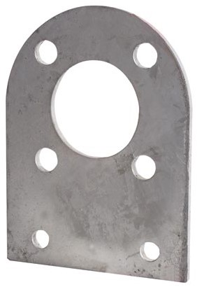 Durapipe Support plate galvanized steel for ball valve.