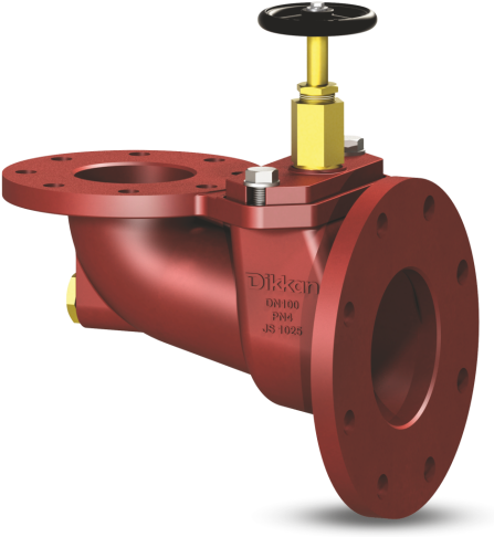 Stormkleppen Nodulair Gietijzer en Staal - haaks - met sluitmechanisme Type 495CB