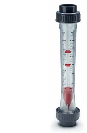 FRANK 517103240, Doorstroommeter M335 d75, Meetbereik 3000-30000 l/h, PSU buis PVDF vlotter met ommantelde geleidestang, FKM O-ring HP gereinigd, PP-schroefkopp. met, PVDF-laseinden d75 SDR 21