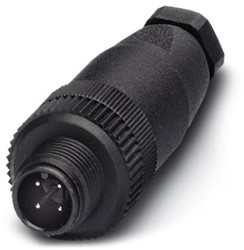 Connector recht M12 stift-4P, 1681088 Ebora