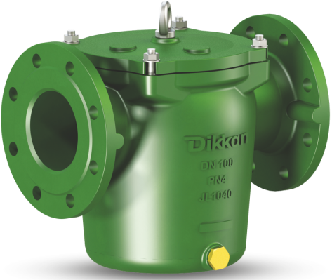 Jonas MUD BOX Cast Iron /SS DN32 Straight (BASKET STRAINER) with Fixed Studs & Nuts, 851BB032