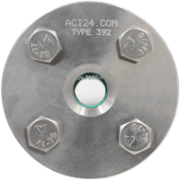 RVS kijkglas met buitendraad D50/ 2 , grafiet, 11-392-050-1-2-1-7-0 Ebora