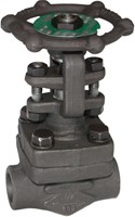 Carbon steel A105N globe valve 402 TRIM 8 600 lbs SW 1''1/4