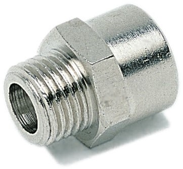 Neusstuk 1/8 - 1/4 Kleinste is buitendraad, 40251013 Ebora