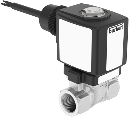 Burkert Type 6213, Art. 20077588 Servo-gestuurd membraan magneetventiel 2/2 - A - normaal gesloten - inlaatpoort 1 (P/NC) 