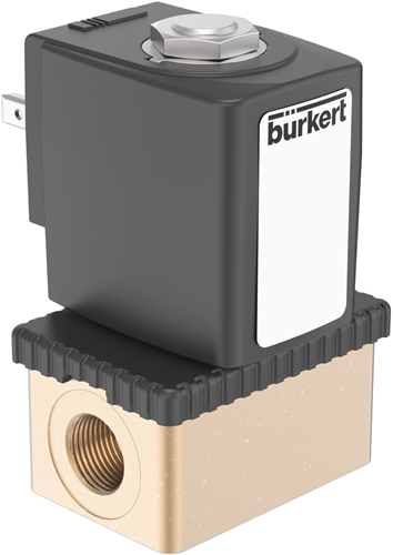 Burkert Type 6013, Art. 126094 Plunger solenoid valve direct acting 2/2 - A - normally closed - inlet port 1 (P/NC)