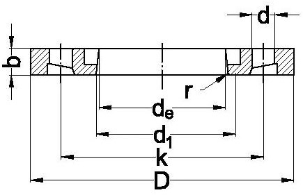 Akatherm Profielflens staal gecoat DIN2501-PN16 DN560/DE600mm, 475613016-2