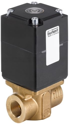 Burkert Type 2875, Art. 239090 Direct acting standard solenoid control valve 2/2 - A - normally closed - inlet port 1 (P/NC)