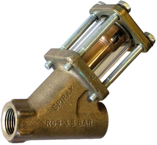 HILLS Schauglas mit integriertem Rückschlagventil