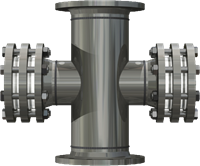 Doorstroom kijkglas met dubbele beglazing type 530 D