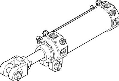 Festo 549714, DWA-63-100-Y-AB scharniercilinder