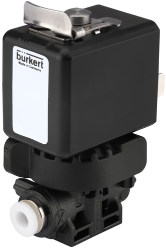 Burkert Type 7015, Art. 20055572 Direct werkend magneetventiel 2/2 - A - normaal gesloten - inlaatpoort 1 (P/NC)