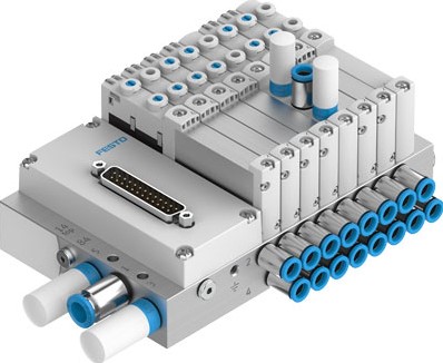 Festo 573606, VTUG-18-VLK-B1T-Q12A-U-Q8S-16A+HTT VTUG-18 ventiel eiland 16 voudig