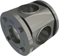 Hochdruck Eck- Durchfluss Schauglas Typ 576