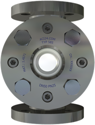 585 Flow Sight Glass with double glassed