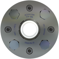 Safety Inline sight glass with double glazing Type 586