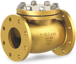 Terugslagkleppen - straight - met veer - Brons - Type 453GC