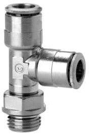 Camozzi T-insteek inschroef zwenkbaar O-ring, 6442 6-1/8