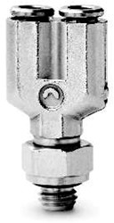 Camozzi Y insteekkoppeling inschroef rode-ring, 6452 3-M5