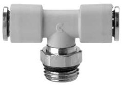 Camozzi T-insteek inschroef zwenkbaar O-ring, 7432 10-1/4