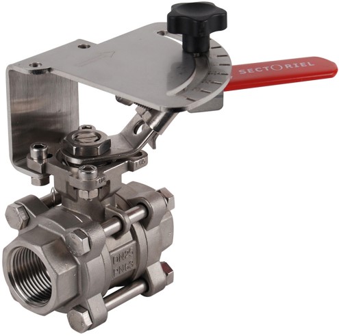 Stainless steel ball valve 703XS 3 piece body BW V-port 60 1''