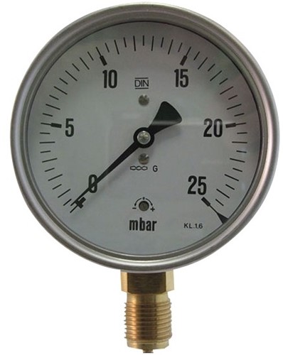 MANOM. 7811 100MM - 25 - 0 mB, 280008 Ebora