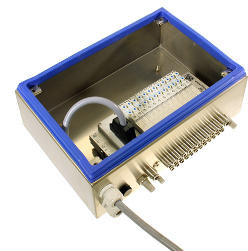 Pneumapole-K 12-fach MP, Pneumatikschrank mit 12 Ventilpositionen und Multipin-Anschluss