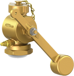 Peilpijpkraan 813GG Bronzen kraan met test valve DN32-DN65