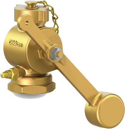 Peilpijpkraan 813GG Bronzen kraan met test valve DN32-DN65