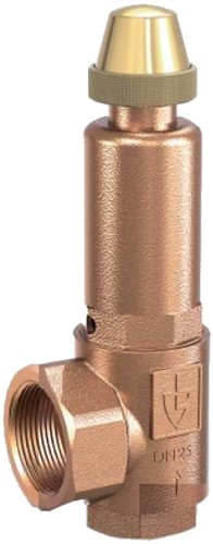 Goetze Armaturen Bronzen veiligheidsventiel, 851-bFK-32-f/f-4050-*-**-Ebora