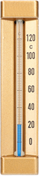 Glas thermometer industieel haaks groot model 200 mm, L=63 mm, 0..120 °C Ebora, 822250