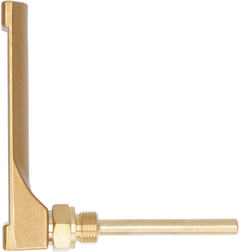 Glas thermometer industieel haaks klein model 110 mm, L=40mm, 0..120 °C Ebora, 882210-2
