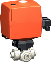 Georg Fischer Kogelkraan 168 PP-H/FKM T-H d40DN32, Lasmof 24V T-boring, 199168236