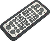 MurrPlastik RVS/NBR Kabeldurchführungsplatte mit 56 Kabeldurchführungen für Rittal Kabelverschraubungsplatte 4, 87663086 cablequick ® KDP 149/56, V4A-2