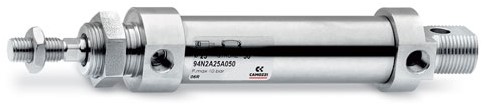 Camozzi Minizylinder aus rostfreiem Stahl, Bohrung 25 mm, Hub 200 mm, 94N2A25A200