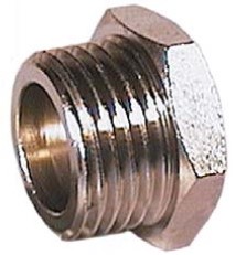 Plug 3/8, 6-Kt. Ms-vernikkeld, A1938 Ebora