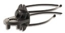 Uitverkoop Ebora Plastic wand of buis montage T.b.v. Mouse vlotterschakelaar, ACCMSTAPLA001