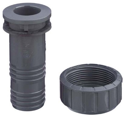 FIP HOSE ADAPTOR 11/2X30X32 PVCU WITH THREADED NUT, ADV112030032