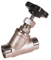 Schuine zitting afsluiter DN40, PN16, Laseinden ISO4200, AE311066/L Ebora