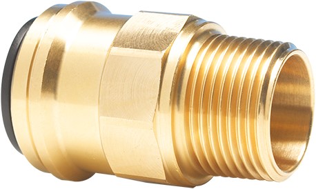John Guest 22Mm Brass, Straight Adaptor, MM012206N