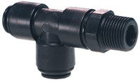 John Guest 10Mm X 1/4 Bspt Swivel E/L Tee, PM111002E