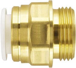 John Guest 22Mm X 1"" Bsp Brass Male Cylinder Adapto, 22CMA