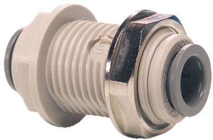 John Guest 3/8 -3/8 Bulkhead Union, PI1212S