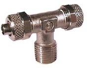 Opsteek T-Inschroef konisch D06-1/4=midden, C200614 Ebora